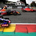Fernando Alonso, McLaren MCL33 crashes at the start of the race at Formula One World Championship, Rd13, Belgian Grand Prix, Race, Spa Francorchamps, Belgium, Sunday 26 August 2018. © Steven Tee/LAT/Sutton Images