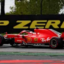 Kimi Raikkonen, Ferrari SF71H with puncture on lap one at Formula One World Championship, Rd13, Belgian Grand Prix, Race, Spa Francorchamps, Belgium, Sunday 26 August 2018. © Sam Bloxham/LAT/Sutton Images