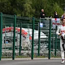 Race retiree Charles Leclerc, Alfa Romeo Sauber F1 Team walks in at Formula One World Championship, Rd13, Belgian Grand Prix, Race, Spa Francorchamps, Belgium, Sunday 26 August 2018. © Mark Sutton/Sutton Images