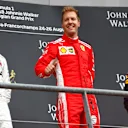 (L to R): Lewis Hamilton, Mercedes AMG F1. Sebastian Vettel, Ferrari and Max Verstappen, Red Bull Racing celebrate on the podium at Formula One World Championship, Rd13, Belgian Grand Prix, Race, Spa Francorchamps, Belgium, Sunday 26 August 2018. © Glenn Dunbar/LAT/Sutton Images