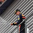 mmvp celebrates on the podium with the champagne at Formula One World Championship, Rd13, Belgian Grand Prix, Race, Spa Francorchamps, Belgium, Sunday 26 August 2018. © Jerry Andre/Sutton Images