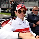 Charles Leclerc, Alfa Romeo Sauber F1 Team on the drivers parade at Formula One World Championship, Rd13, Belgian Grand Prix, Race, Spa Francorchamps, Belgium, Sunday 26 August 2018. © Mark Sutton/Sutton Images