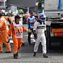 Fernando Alonso, McLaren MCL33 crashed out of the race at Formula One World Championship, Rd13, Belgian Grand Prix, Race, Spa Francorchamps, Belgium, Sunday 26 August 2018. © Mark Sutton/Sutton Images