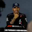 Lewis Hamilton, Mercedes AMG F1 in Press Conference at Formula One World Championship, Rd20, Brazilian Grand Prix, Qualifying, Interlagos, Sao Paulo, Brazil, Saturday 10 November 2018.