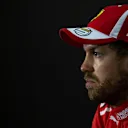 Sebastian Vettel, Ferrari in the press conference at Formula One World Championship, Rd20, Brazilian Grand Prix, Qualifying, Interlagos, Sao Paulo, Brazil, Saturday 10 November 2018.