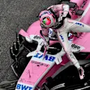 Sergio Perez, Racing Point Force India VJM11 in Parc Ferme at Formula One World Championship, Rd20, Brazilian Grand Prix, Race, Interlagos, Sao Paulo, Brazil, Sunday 11 November 2018.