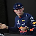 Max Verstappen, Red Bull Racing in the press conference at Formula One World Championship, Rd20, Brazilian Grand Prix, Race, Interlagos, Sao Paulo, Brazil, Sunday 11 November 2018.