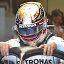 Lewis Hamilton (GBR) Mercedes-AMG F1 W09 EQ Power+ at Formula One World Championship, Rd10, British Grand Prix, Qualifying, Silverstone, England, Saturday 7 July 2018. © Motorsport Images Tel: +44(0)20 8267 3000 email: info@motorsportimages.com Jerry Andre/Sutton Images