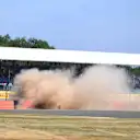 Brendon Hartley (NZL) Scuderia Toro Rosso STR13 crashes in FP3 at Formula One World Championship, Rd10, British Grand Prix, Qualifying, Silverstone, England, Saturday 7 July 2018. © Simon Galloway/Sutton Images