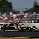 Nico Hulkenberg (GER) Renault Sport F1 Team RS18 sprks at Formula One World Championship, Rd10, British Grand Prix, Qualifying, Silverstone, England, Saturday 7 July 2018. © Mark Sutton/Sutton Images