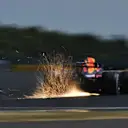 Daniel Ricciardo (AUS) Red Bull Racing RB14 sparks at Formula One World Championship, Rd10, British Grand Prix, Qualifying, Silverstone, England, Saturday 7 July 2018. © Mark Sutton/Sutton Images