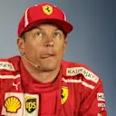 Kimi Raikkonen (FIN) Ferrari in the Press Conference at Formula One World Championship, Rd10, British Grand Prix, Qualifying, Silverstone, England, Saturday 7 July 2018. © Manuel Goria/Sutton Images