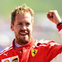 Race winner Sebastian Vettel (GER) Ferrari celebrates in parc ferme at Formula One World Championship, Rd10, British Grand Prix, Race, Silverstone, England, Sunday 8 July 2018. © Simon Galloway/Sutton Images