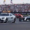 Safety Car leading pack with Valtteri Bottas (FIN) Mercedes-AMG F1 W09 EQ Power+ at Formula One World Championship, Rd10, British Grand Prix, Race, Silverstone, England, Sunday 8 July 2018. © Manuel Goria/Sutton Images