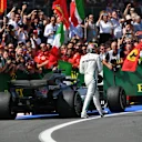 Lewis Hamilton (GBR) Mercedes-AMG F1 W09 EQ Power+ in parc ferme at Formula One World Championship, Rd10, British Grand Prix, Race, Silverstone, England, Sunday 8 July 2018. © Mark Sutton/Sutton Images