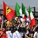 Ferrari celebrate in parc ferme at Formula One World Championship, Rd10, British Grand Prix, Race, Silverstone, England, Sunday 8 July 2018. © Mark Sutton/Sutton Images