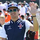 Lance Stroll (CDN) Williams on the drivers parade at Formula One World Championship, Rd10, British Grand Prix, Race, Silverstone, England, Sunday 8 July 2018. © Jerry Andre/Sutton Images