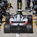 Mercedes AMG F1 pit stop practice at Formula One World Championship, Rd10, British Grand Prix, Race, Silverstone, England, Sunday 8 July 2018. © Mark Sutton/Sutton Images