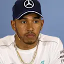 Lewis Hamilton (GBR) Mercedes-AMG F1 in the Press Conference at Formula One World Championship, Rd10, British Grand Prix, Preparations, Silverstone, England, Thursday 5 July 2018. © Manuel Goria/Sutton Images