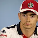 Charles Leclerc (MON) Alfa Romeo Sauber F1 Team in the Press Conference at Formula One World Championship, Rd10, British Grand Prix, Preparations, Silverstone, England, Thursday 5 July 2018. © Manuel Goria/Sutton Images