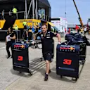Red Bull Racing mechanic at Formula One World Championship, Rd10, British Grand Prix, Preparations, Silverstone, England, Wednesday 4 July 2018. © Mark Sutton/Sutton Images