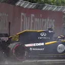 Carlos Sainz (ESP) Renault Sport F1 Team RS18 hits the wall in FP2 at Formula One World Championship, Rd7, Canadian Grand Prix, Practice, Montreal, Canada, Friday 8 June 2018. © Jerry Andre/Sutton Images