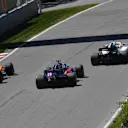Alonso (ESP) McLaren MCL33, Hartley (NZL) Scuderia Toro Rosso STR13 and Stroll (CDN) Williams FW41 at Formula One World Championship, Rd7, Canadian Grand Prix, Qualifying, Montreal, Canada, Saturday 9 June 2018. © Jerry Andre/Sutton Images