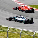 Lewis Hamilton (GBR) Mercedes-AMG F1 W09 EQ Power+ and Sebastian Vettel (GER) Ferrari SF-71H at Formula One World Championship, Rd7, Canadian Grand Prix, Qualifying, Montreal, Canada, Saturday 9 June 2018. © Jerry Andre/Sutton Images