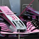 Force India VJM11 nose and front wing at Formula One World Championship, Rd7, Canadian Grand Prix, Qualifying, Montreal, Canada, Saturday 9 June 2018. © Mark Sutton/Sutton Images