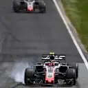 Kevin Magnussen (DEN) Haas VF-18 locks up at Formula One World Championship, Rd7, Canadian Grand Prix, Race, Montreal, Canada, Sunday10 June 2018. © Simon Galloway/Sutton Images