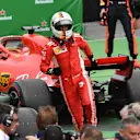 Race winner Sebastian Vettel (GER) Ferrari celebrates in parc ferme at Formula One World Championship, Rd7, Canadian Grand Prix, Race, Montreal, Canada, Sunday10 June 2018. © Mark Sutton/Sutton Images
