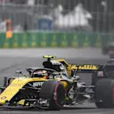 Carlos Sainz (ESP) Renault Sport F1 Team RS18 and brake dust at Formula One World Championship, Rd7, Canadian Grand Prix, Race, Montreal, Canada, Sunday10 June 2018. © Simon Galloway/Sutton Images