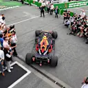 Max Verstappen (NED) Red Bull Racing RB14 arrives in parc ferme at Formula One World Championship, Rd7, Canadian Grand Prix, Race, Montreal, Canada, Sunday10 June 2018. © Mark Sutton/Sutton Images
