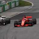 Sebastian Vettel (GER) Ferrari SF-71H and Marcus Ericsson (SWE) Alfa Romeo Sauber C37 at Formula One World Championship, Rd7, Canadian Grand Prix, Race, Montreal, Canada, Sunday10 June 2018. © Jerry Andre/Sutton Images