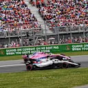 Sergey Sirotkin (RUS) Williams FW41 and Esteban Ocon (FRA) Force India VJM11 at Formula One World Championship, Rd7, Canadian Grand Prix, Race, Montreal, Canada, Sunday10 June 2018. © Jerry Andre/Sutton Images