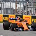 Stoffel Vandoorne (BEL) McLaren MCL33 with puncture at Formula One World Championship, Rd7, Canadian Grand Prix, Race, Montreal, Canada, Sunday10 June 2018. © Mark Sutton/Sutton Images