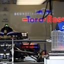 Scuderia Toro Rosso STR13 in the garage at Formula One World Championship, Rd7, Canadian Grand Prix, Preparations, Montreal, Canada, Thursday 7 June 2018. © Mark Sutton/Sutton Images