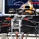 Red Bull Racing RB14 in the garage at Formula One World Championship, Rd7, Canadian Grand Prix, Preparations, Montreal, Canada, Thursday 7 June 2018. © Mark Sutton/Sutton Images