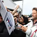 Romain Grosjean (FRA) Haas F1 signs autographs for the fans at Formula One World Championship, Rd7, Canadian Grand Prix, Preparations, Montreal, Canada, Thursday 7 June 2018. © Simon Galloway/Sutton Images