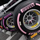 Pirelli tyres at Formula One World Championship, Rd7, Canadian Grand Prix, Preparations, Montreal, Canada, Thursday 7 June 2018. © Mark Sutton/Sutton Images