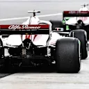 Charles Leclerc (MON) Alfa Romeo Sauber C37 and Marcus Ericsson (SWE) Alfa Romeo Sauber C37 at Formula One World Championship, Rd3, Chinese Grand Prix, Practice, Shanghai, China, Friday 13 April 2018. © Mark Sutton/Sutton Images