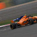 Stoffel Vandoorne (BEL) McLaren MCL33 sparks at Formula One World Championship, Rd3, Chinese Grand Prix, Practice, Shanghai, China, Friday 13 April 2018. © Jerry Andre/Sutton Images