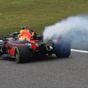 Daniel Ricciardo (AUS) Red Bull Racing RB14 stops on track in FP3 at Formula One World Championship, Rd3, Chinese Grand Prix, Qualifying, Shanghai, China, Saturday 14 April 2018. © Jerry Andre/Sutton Images