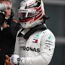 Lewis Hamilton (GBR) Mercedes-AMG F1 in parc ferme at Formula One World Championship, Rd3, Chinese Grand Prix, Qualifying, Shanghai, China, Saturday 14 April 2018. © Simon Galloway/Sutton Images