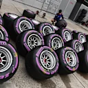 Pirelli tyres at Formula One World Championship, Rd3, Chinese Grand Prix, Qualifying, Shanghai, China, Saturday 14 April 2018. © Mark Sutton/Sutton Images