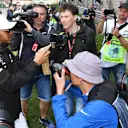 Lewis Hamilton (GBR) Mercedes-AMG F1 and photographers on the drivers parade at Formula One World Championship, Rd3, Chinese Grand Prix, Race, Shanghai, China, Sunday 15 April 2018. © Mark Sutton/Sutton Images