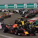 Daniel Ricciardo (AUS) Red Bull Racing RB14 at the start of the race at Formula One World Championship, Rd3, Chinese Grand Prix, Race, Shanghai, China, Sunday 15 April 2018. © Mark Sutton/Sutton Images