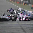 Lance Stroll (CDN) Williams FW41 on lap one at Formula One World Championship, Rd3, Chinese Grand Prix, Race, Shanghai, China, Sunday 15 April 2018. © Simon Galloway/Sutton Images