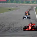 Sebastian Vettel (GER) Ferrari SF-71H leads Formula One World Championship, Rd3, Chinese Grand Prix, Race, Shanghai, China, Sunday 15 April 2018. © Simon Galloway/Sutton Images