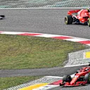 Sebastian Vettel (GER) Ferrari SF-71H leads Kimi Raikkonen (FIN) Ferrari SF-71H at Formula One World Championship, Rd3, Chinese Grand Prix, Race, Shanghai, China, Sunday 15 April 2018. © Jerry Andre/Sutton Images